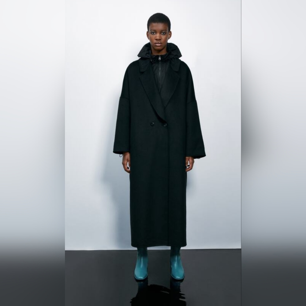 Zara LEATHER MID-HEEL ANKLE BOOTS US 7.5 EUR 38 BLUE - Picture 11 of 11